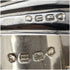 1875 British Antique Sterling Silver Tea Caddy Spoon & Tongs HENRY LIAS in Case